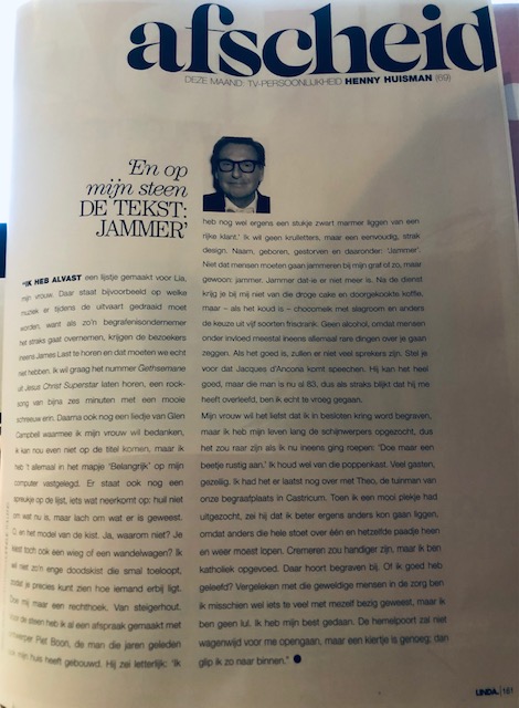 Henny in de Linda van april