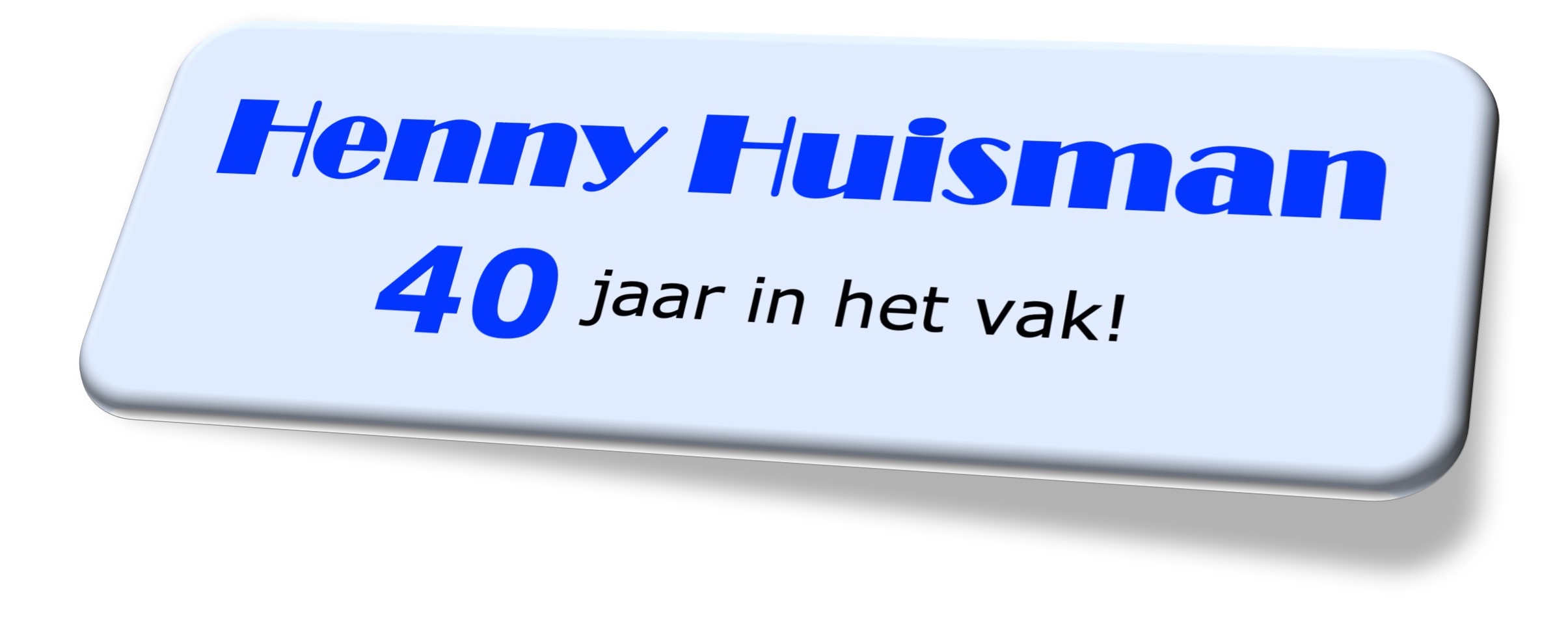 Henny vandaag 40 jaar in het showbizz vak
